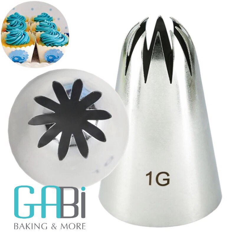 Đui bắt kem #1G inox trang trí bánh