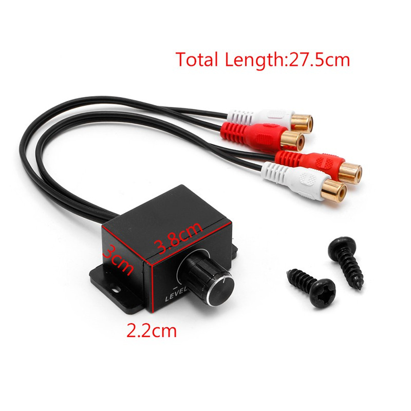 1 Bộ Điều Chỉnh Âm Thanh Xe Hơi (2 X Rca + 2 Đầu Ra Rca