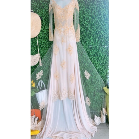 Thanh lý bộ áo dài đẹp size S 6 tà kèm quần