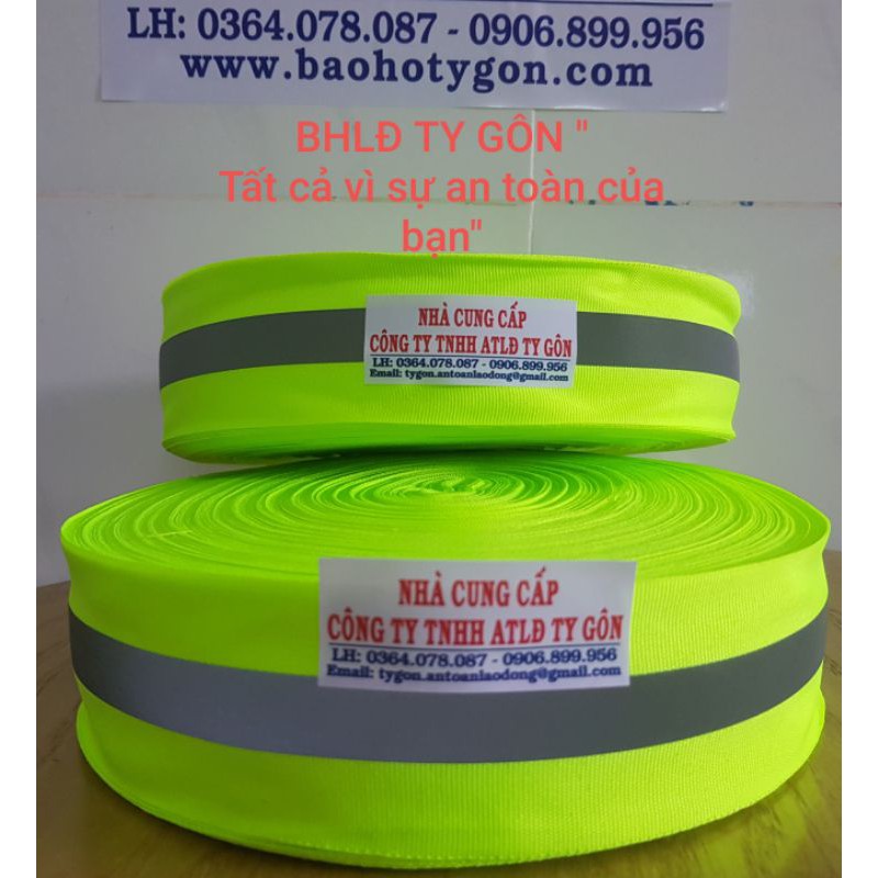 CUỘN PHẨN QUANG VẢI XANH CHUỐI 5CM giá rẻ