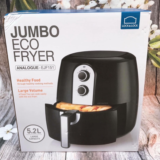 NỒI CHIÊN KHÔNG DẦU CƠ CỠ ĐẠI JUMBO LOCK&LOCK EJF151