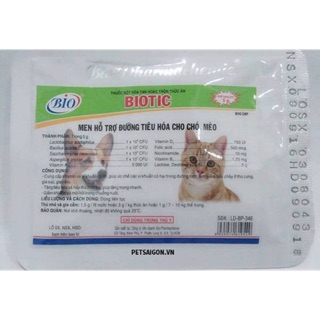 Combo 10 gói Men tiêu hoá cho chó mèo Biotic 5g