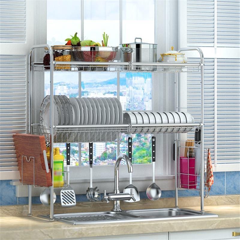 Kệ Để Chén Bát Inox 304 Thông Minh VANDO, Tặng giá để Dao thớt