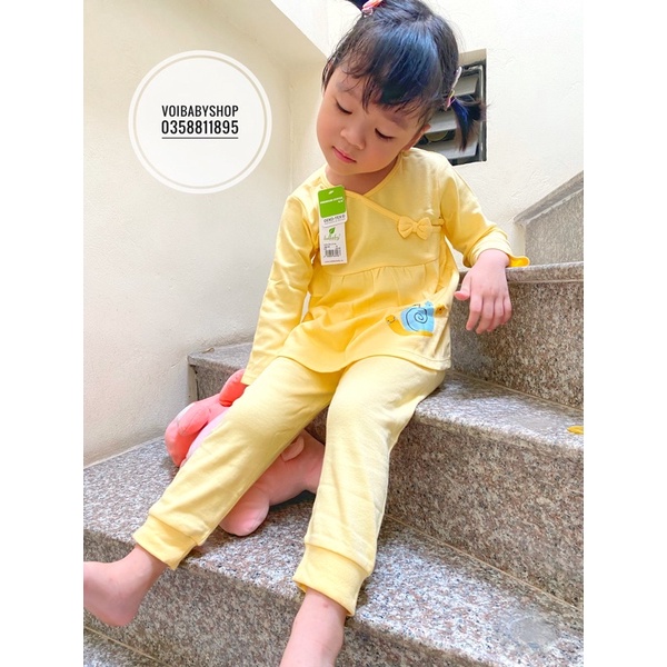 Bộ thu đông lullaby bộ bé gái Lullaby cổ tim cho bé