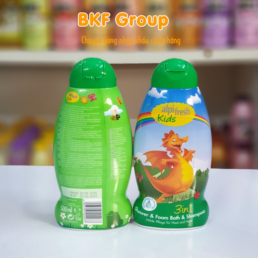 [Chính hãng] SỮA TẮM GỘI 2 in 1 TRẺ EM ALPI FESH 500ml