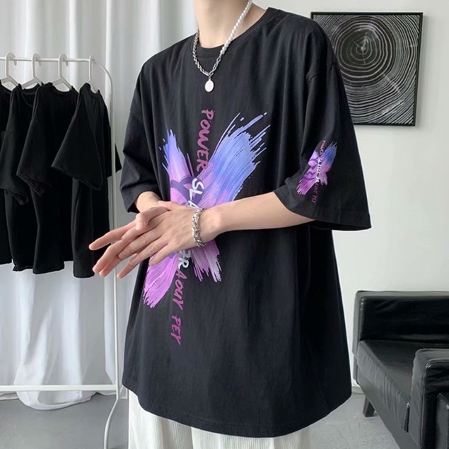 [M-8XL] Áo Thun Tay Ngắn Dáng Rộng Phong Cách Mới Phù Hợp Với Tất Cả Các Cặp Đôi Dễ Phối Đồ Có Size Lớn M-8XL