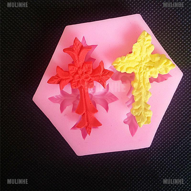 Khuôn Silicone Tạo Hình Chữ Thập Trang Trí Bánh