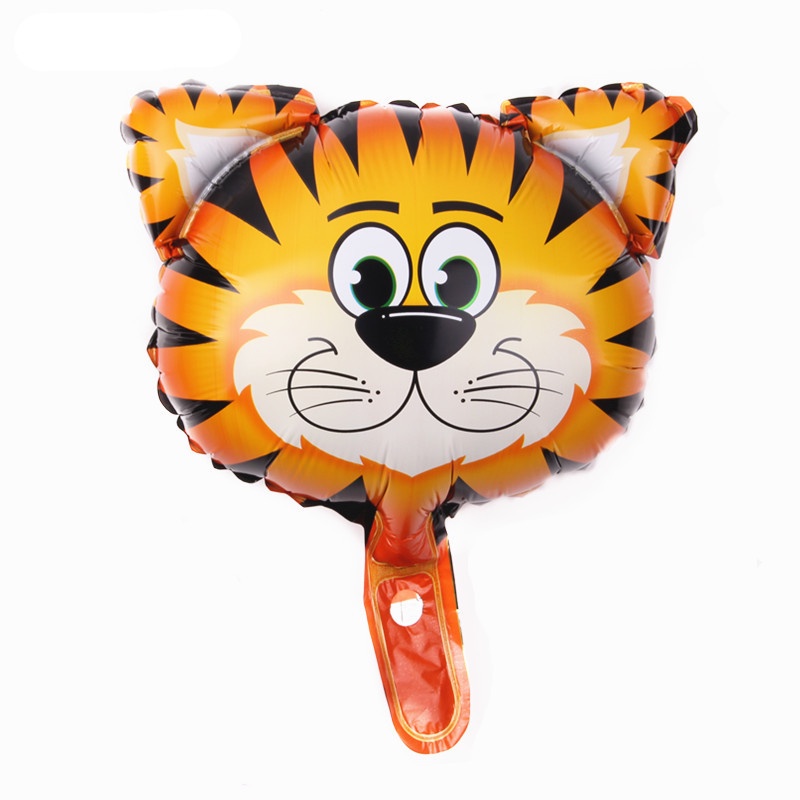 1 Bong Bóng Nhôm Hình Đầu Động Vật Dễ Thương