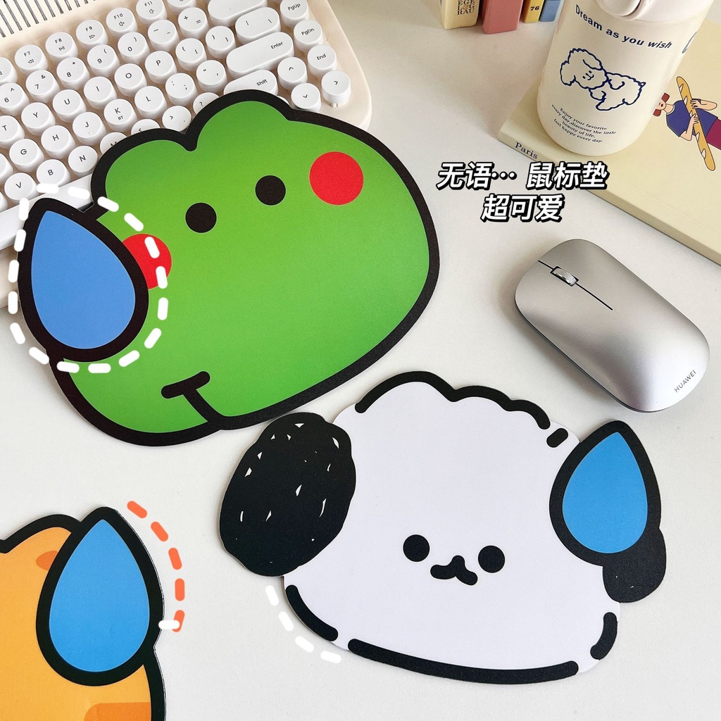 Miếng Lót Chuột Chống Thấm Nước Họa Tiết Động Vật Hoạt Hình Dễ Thương