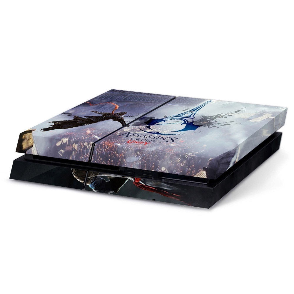 Bộ decal dán vinyl hình assassin's creed unity bảo vệ cho bộ điều khiển và tay cầm chơi game ps4 playstation 4