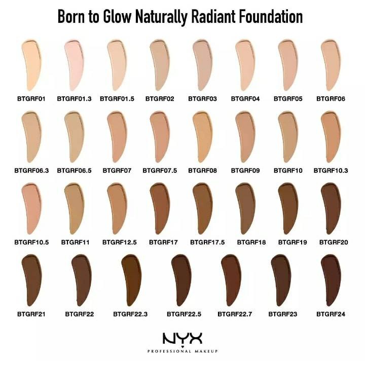 KEM NỀN NYX BORN TO GLOW NATURALLY RADIANT FOUNDATION 30ML CHÍNH HÃNG - 7393