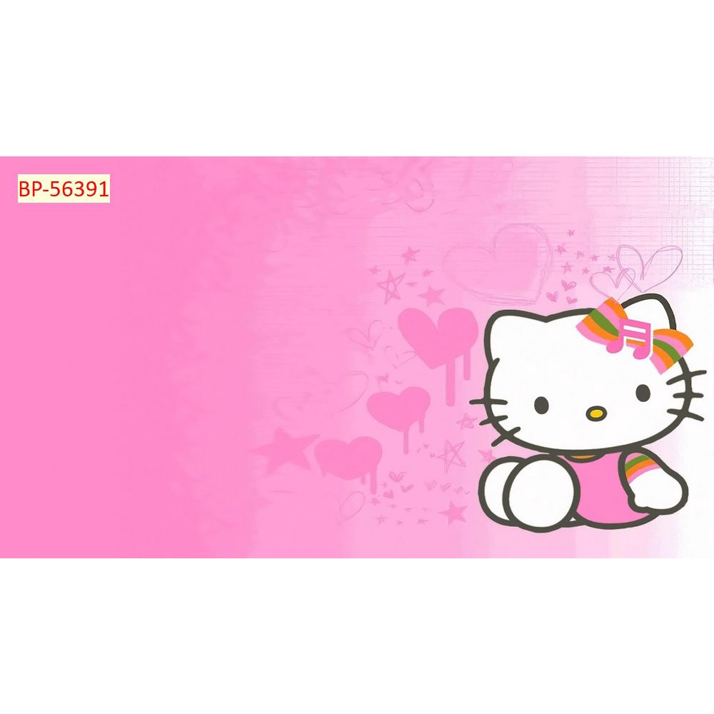 Tranh Dán Tường Phòng Trẻ Em MÈO HELLO KITTY DẼ THƯƠNG TRANG TRÍ CHO PHÒNG BÉ GÁI