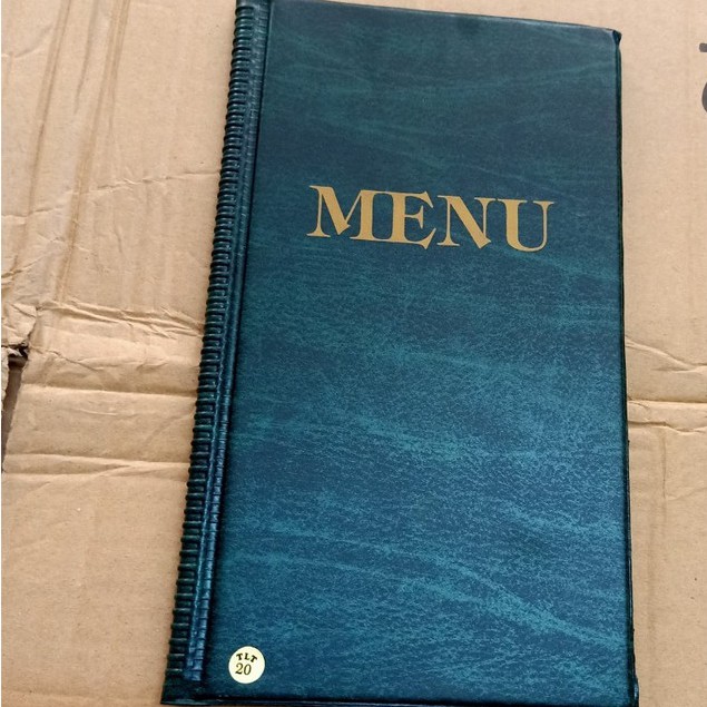 Bìa Menu 10 và 20 lá dùng cho nhà hàng( 14cmx25cm)