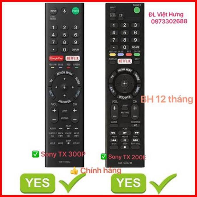 Điều khiển Ti Vi Sony 4K RMT- TX100D thay thế RMT- TX201p và TX100p và dùng tất cả tv Sony