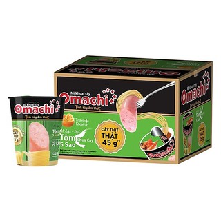 THÙNG 24 LY THỊT MÌ OMACHI HỘP TÔM CHUA CAY/ XỐT BÒ HẦM/ SƯỜN HẦM NGŨ QUẢ