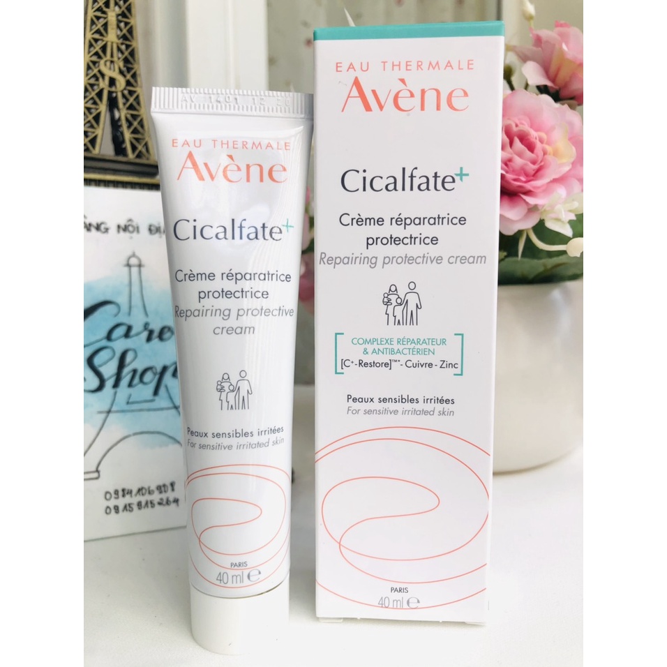 Kem phục hồi Avene Cicalfate + 40ml 100ml - nội địa Pháp / Creme reparatrice tái tạo da, làm lành thâm sẹo