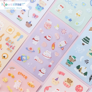 Flowertree Sticker Miếng dán trang trí nhật ký hình cây cối dễ thương