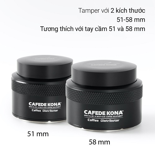 Tamper dụng cụ nén cà phê cân bằng thông minh Cafede Kona