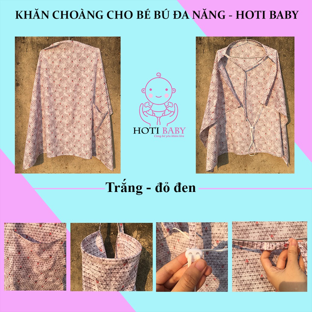 Khăn che, Khăn choàng, áo choàng cho bé bú có gọng đa năng HOTI BABY