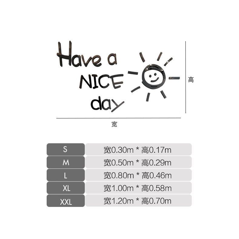 Chữ 3d dán tường " Have a nice day"