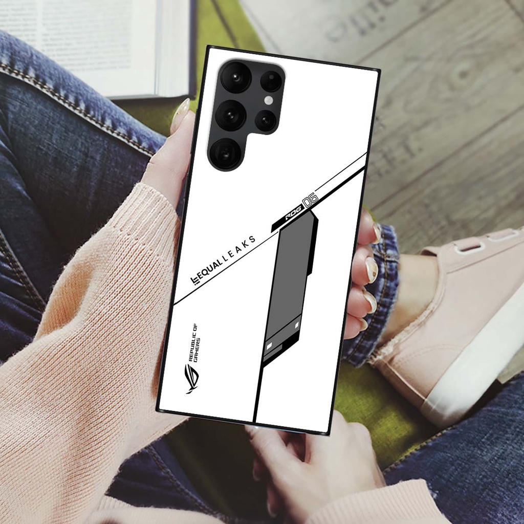 Ốp lưng điện thoại Samsung Galaxy S22 Ultra - Republic of Gamers, chất liệu kính cường lực