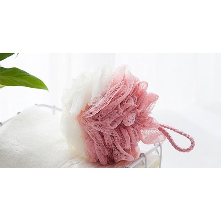 Bông Tắm Tròn Tạo Bọt Có Dây Treo Siêu Mềm