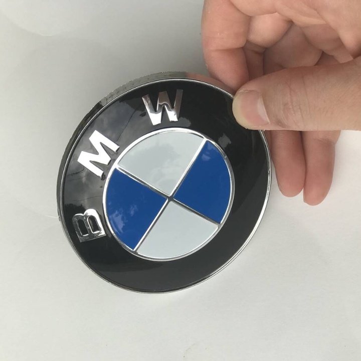 Logo biểu tượng huy hiệu gắn trước xe ô tô BMW cao cấp: Đường kính 82mm