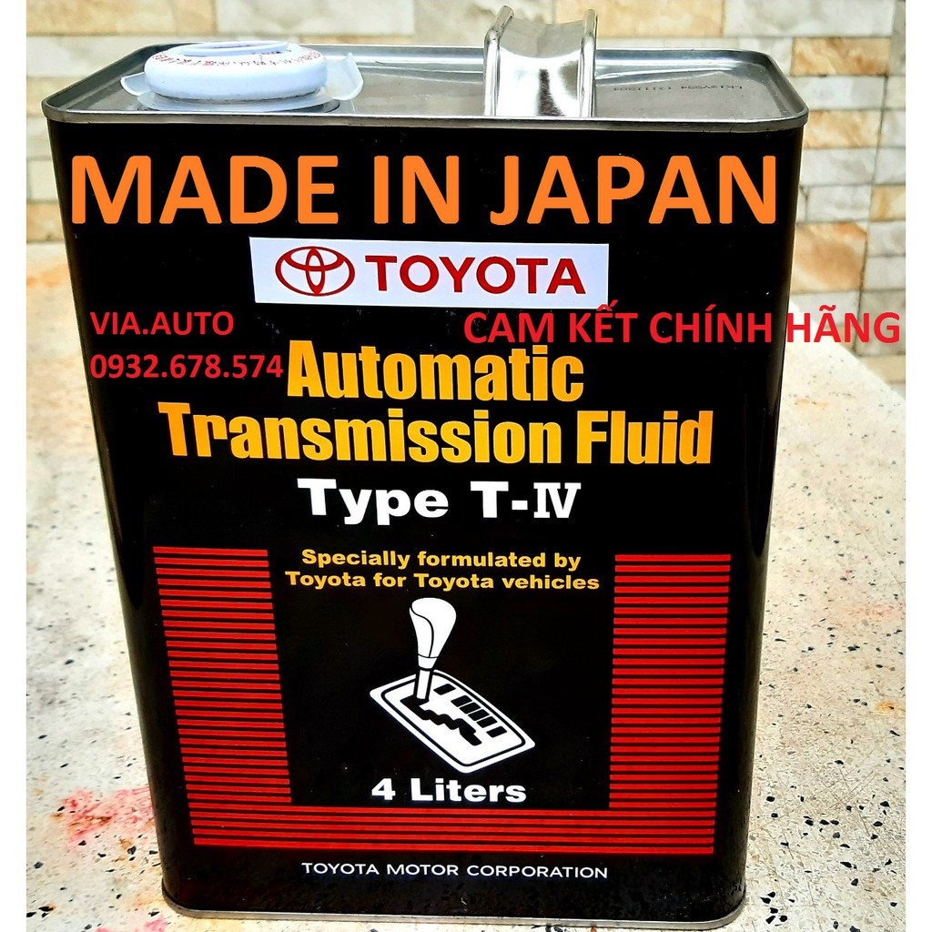DẦU HỘP SỐ Ô TÔ Toyota Type T-IV Automatic Transmission Fluid