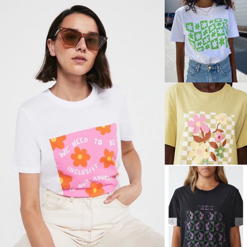 Áo thun xuất hàn smile original in hình dễ thương