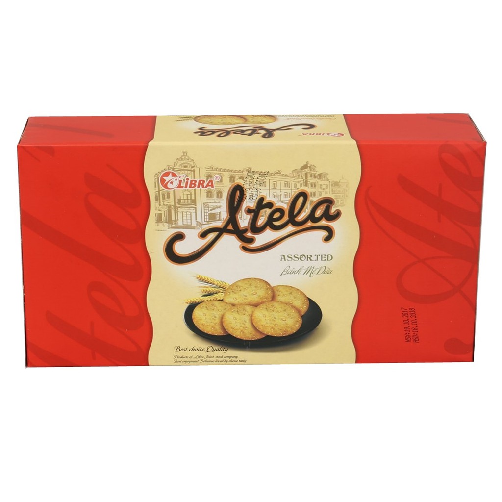 Libra Bánh Quy Vừng/Mè đen Atela Sesame Cracker 150gr ( hộp ) | BigBuy360 - bigbuy360.vn