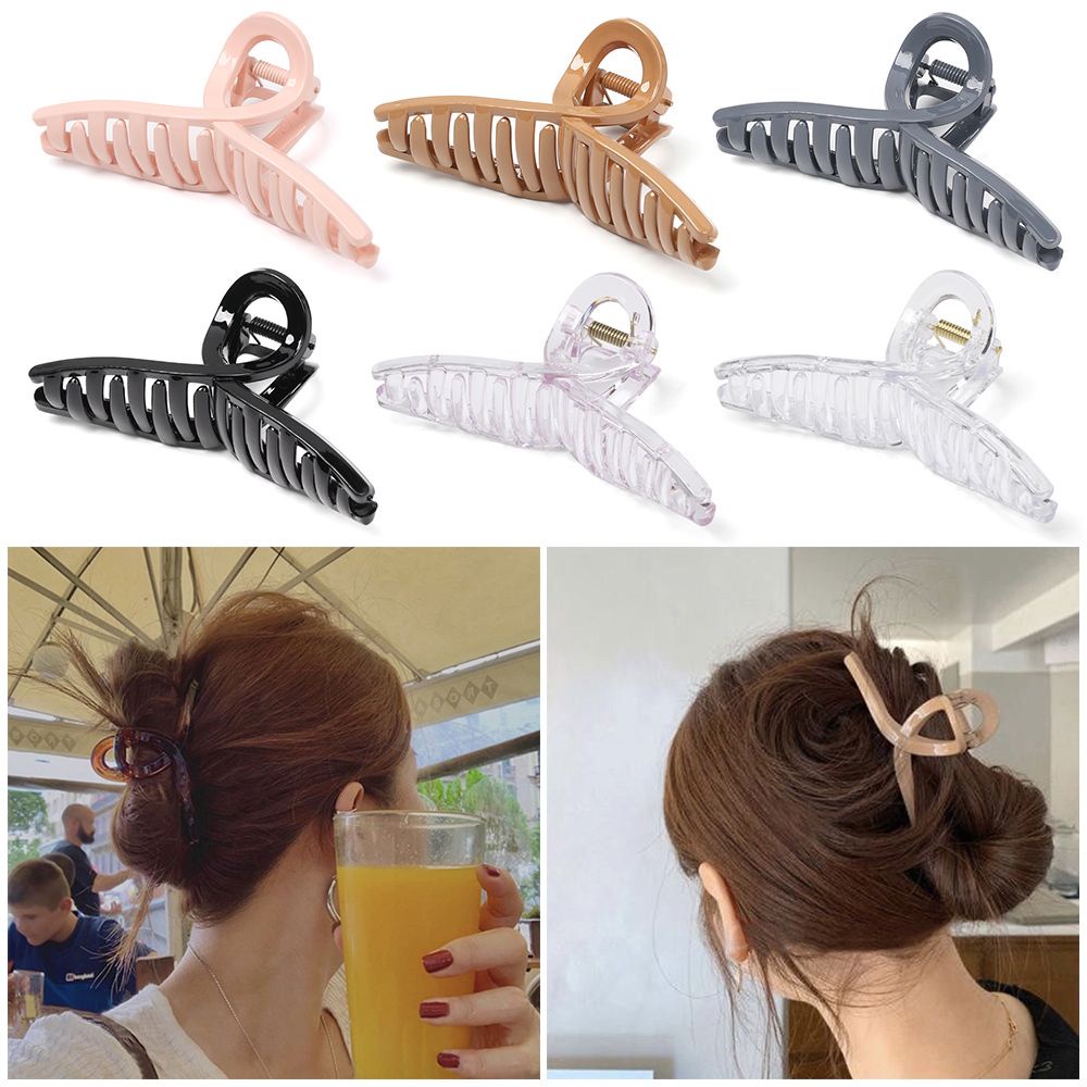 Kẹp tóc càng cua chống trượt phong cách thanh lịch dành cho nữ