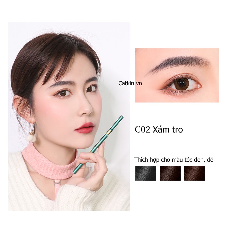 Chì kẻ lông mày nội địa trung Catkin 2021 – Catkin Jade Eyebrow Pencil