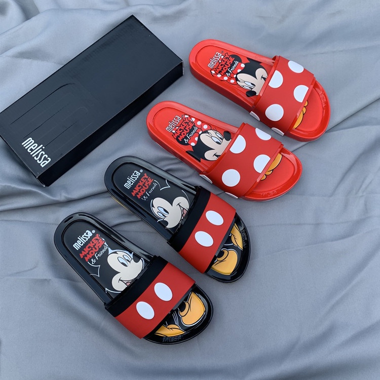 Xăng Đan Đi Biển Bằng Nhựa In Hình Chuột Mickey Disney Dễ Thương Cho Nữ
