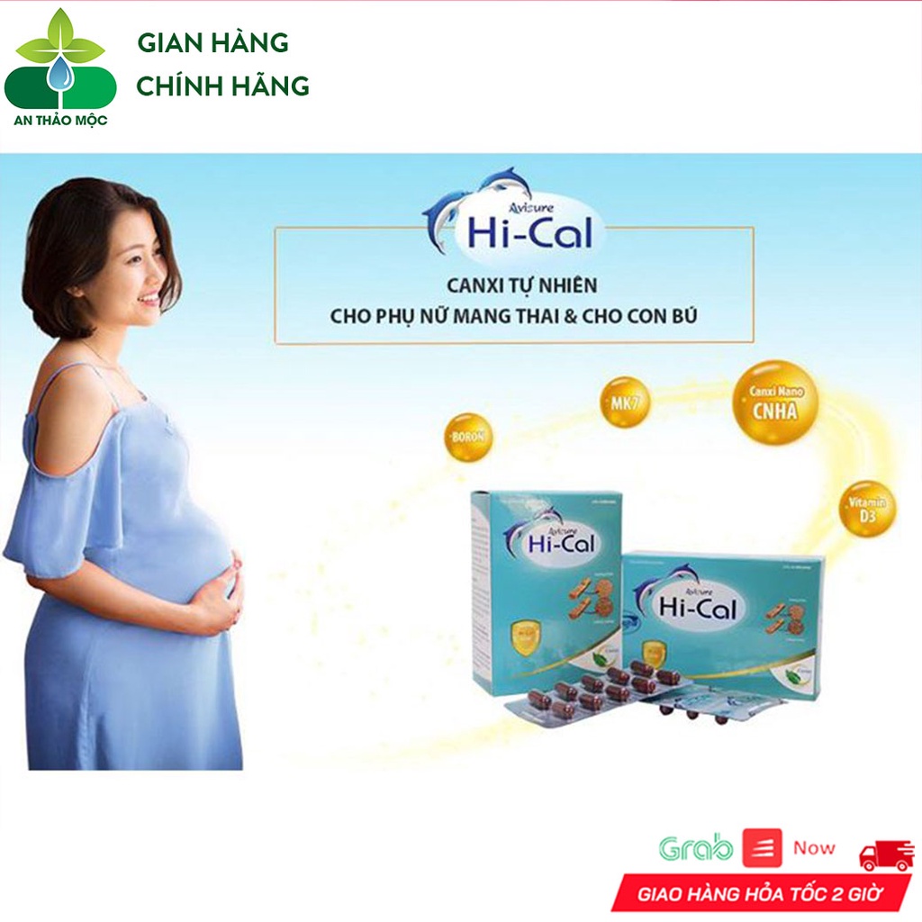Viên Uống Avisure Hi Cal Canxi Nano Bổ Sung Calci Giảm Nguy Cơ Loãng Xương Răng Chắc Khỏe. Hộp 60 viên