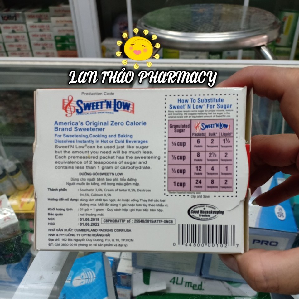 Đường ăn kiêng SWEET N LOW chính hãng