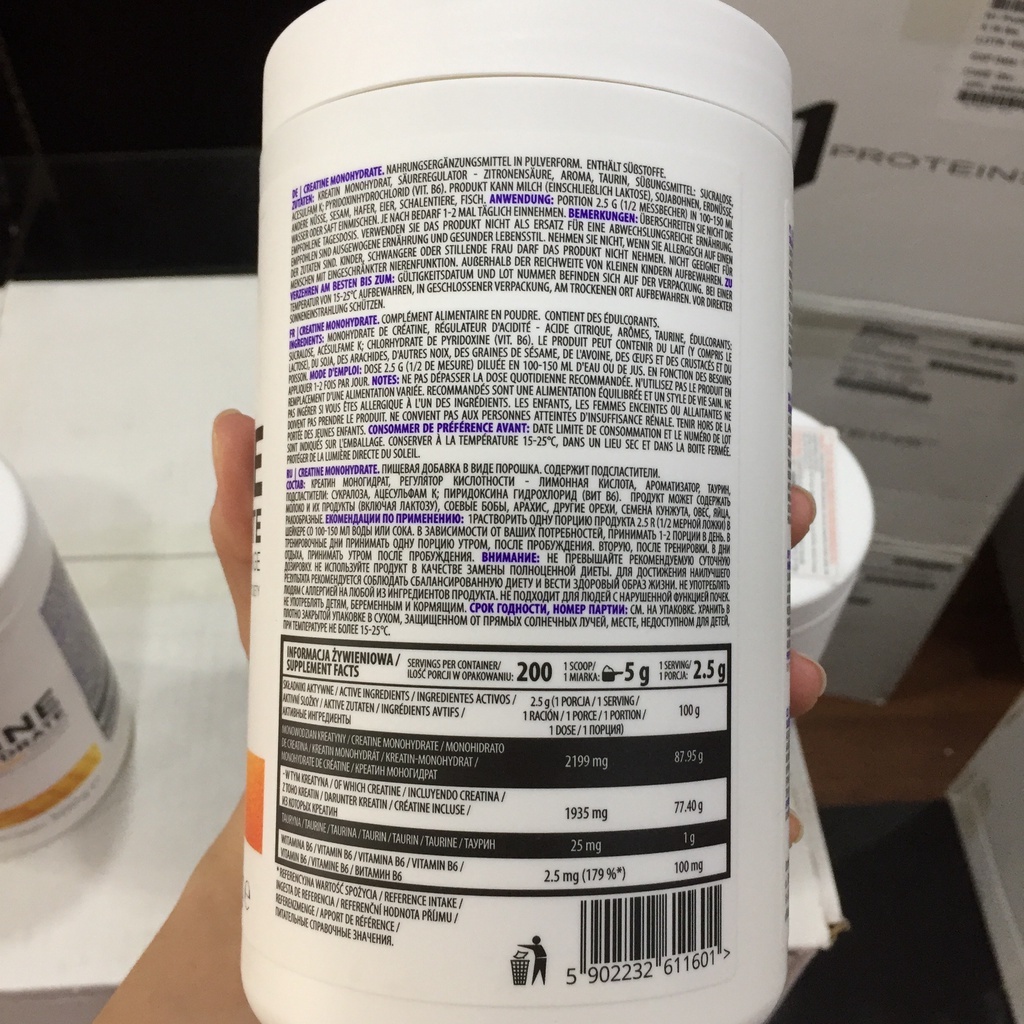 Ostrovit Creatine - Tăng sức manh cơ bắp - Tăng hiệu suất tập luyện - Hộp 500g - Nhiều Mùi Vị - CHÍNH HÃNG OSTROVIT UK