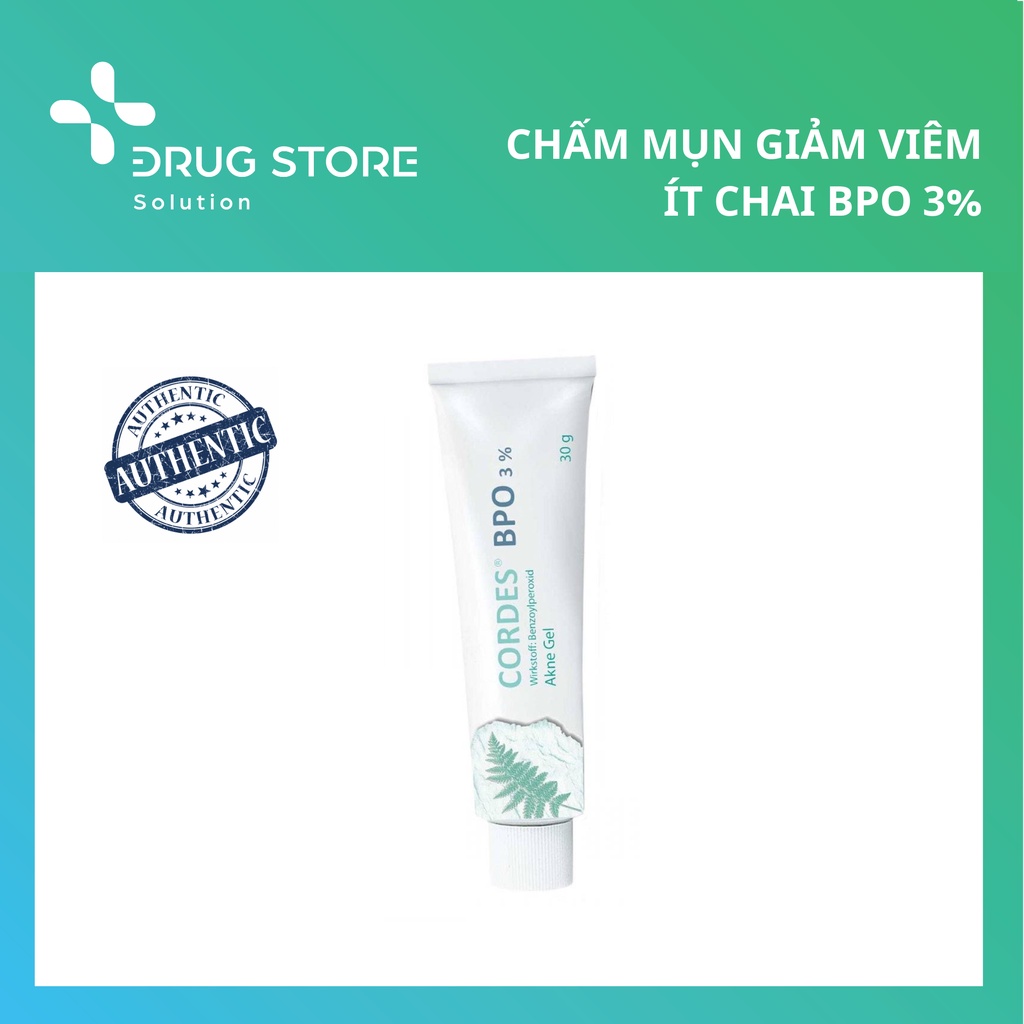Chấm mụn xẹp mụn sưng viêm CORDES 3% BPO