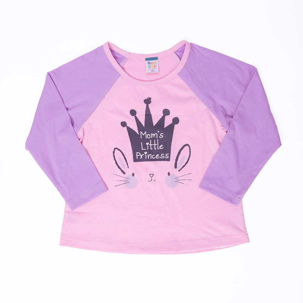 Áo Thun Bé Gái Tay Dài Chất Cotton In Hình Thỏ Dễ Thương Thời Trang Thu Đông Cao Cấp Beddep Kid Clothes GA28