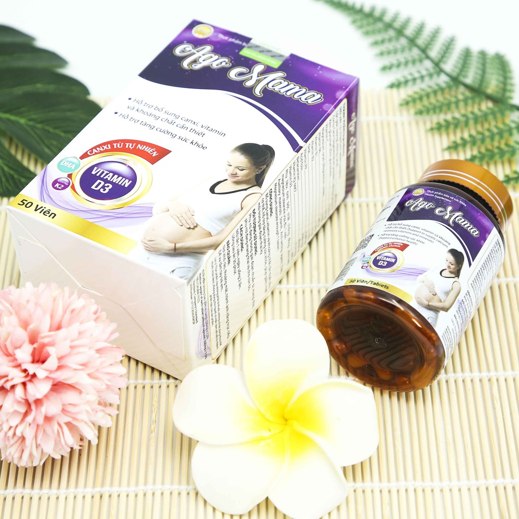 Viên uống Ago Mama chống thai lưu, sảy thai, dị tật bổ sung DHA, Kẽm, Vitamin cho phụ nữ trước và sau sinh