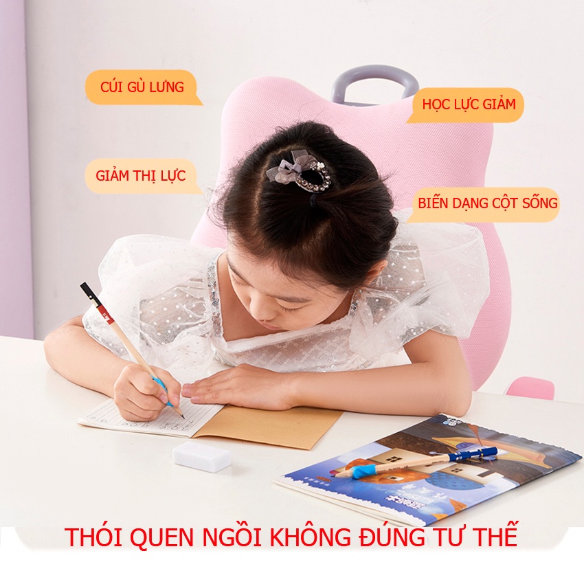 Giá đỡ ngực chống cằm chỉnh tư thế ngồi học chống cận thị chống gù lưng cho bé TZB SPC111