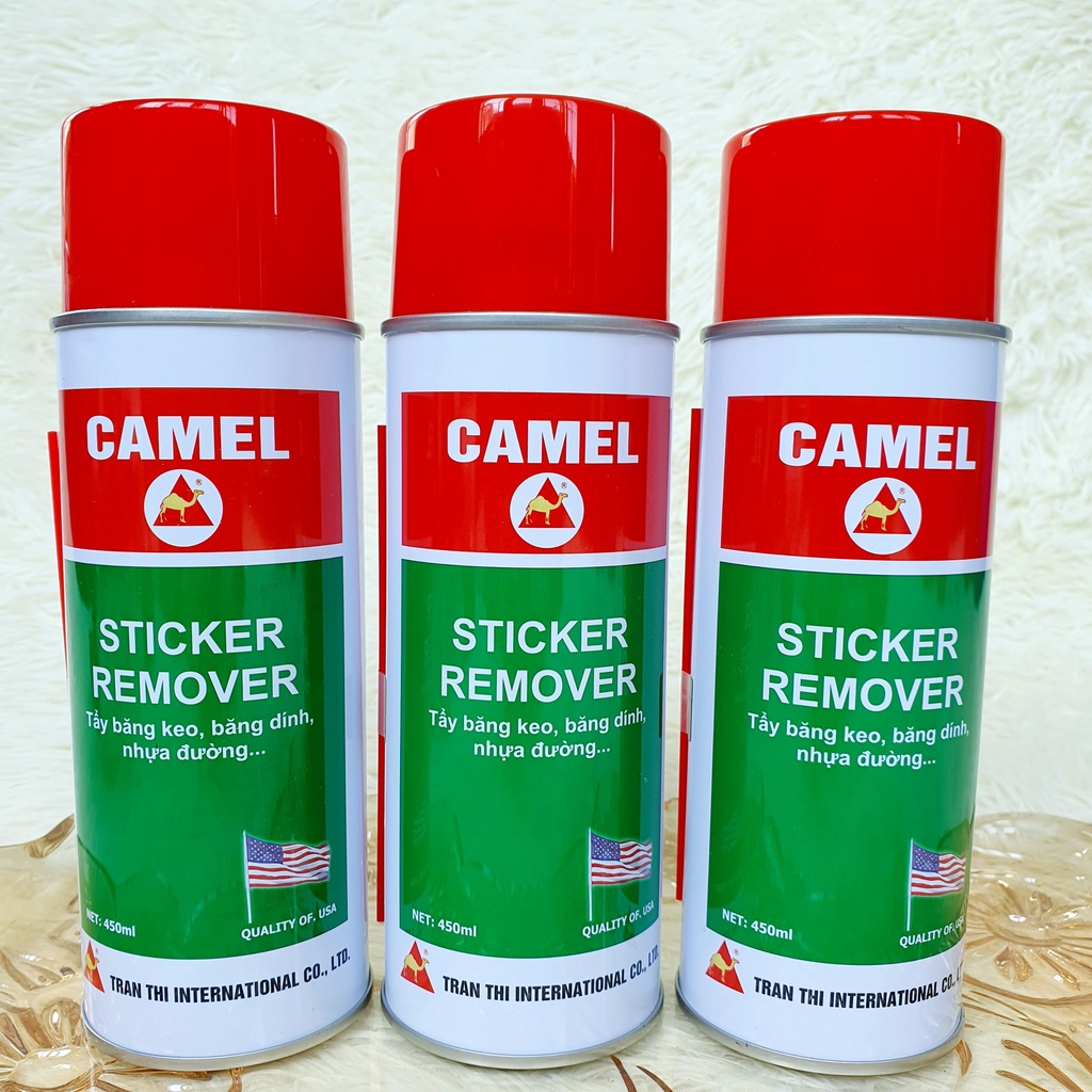 Chai xịt Tẩy Keo, Tẩy Băng Dính, Nhựa Đường Camel 450ml