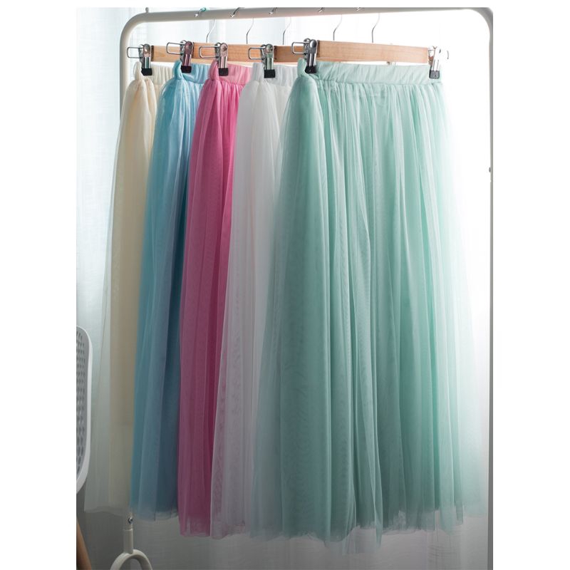 Chân váy lưới 3 lớp dài 80cm phong cách hợp thời trang | BigBuy360 - bigbuy360.vn