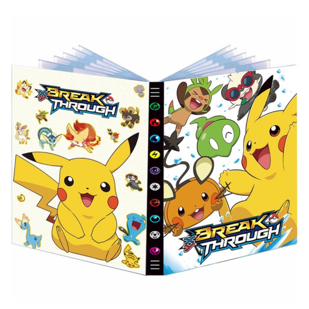 [Ready Stock] 324Pcs Holder Collections Pokemon Cards Album Book Game Characters Cards Map Book Binder Folder Top Loaded List Toy Gift For kid bravewalker