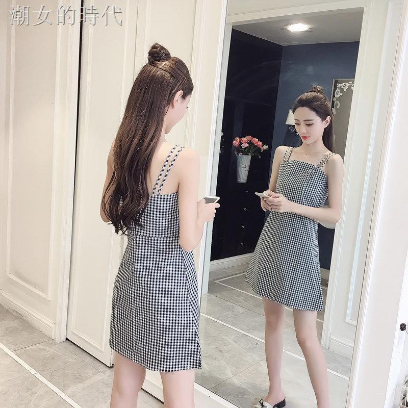 Đầm Hai Dây Mỏng Chiết Eo Thời Trang 2020 Quyến Rũ Cao Cấp | BigBuy360 - bigbuy360.vn