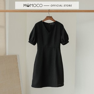 Váy Nữ Chữ A MOMOCO Thiết Kế Cắt Eo Tay Phồng Ngắn Duyên Dáng Thanh Lịch - M2511