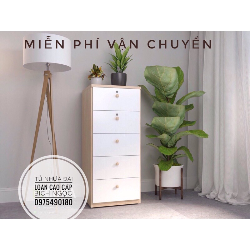 Tủ Mẫu Nhựa Duy Tân 5 Tầng  Chất Nhựa Đài Loan Cao Cấp
