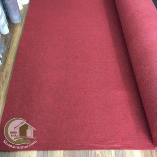 Thảm nỉ trải sàn màu đỏ đô 1m²