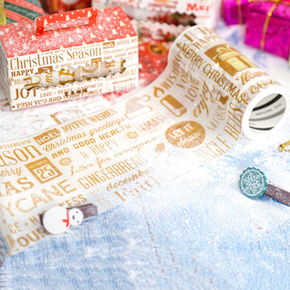 LAKAMIER Cuộn Băng Dính Hình Ông Già Noel Trang Trí Scrapbook