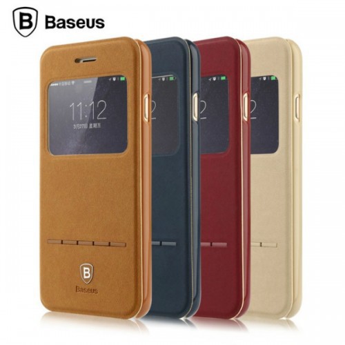 🌟CHÍNH HÃNG, XẢ KHO THANH LÝ 🌟 BAO DA BASEUS IPHONE 7 / 8 / se 2020 HỞ MÀN HÌNH KÍNH VUỐT NGHE NGOÀI KHÔNG CẦN MỞ BAO