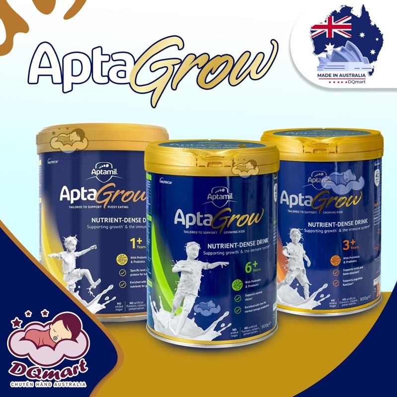 Sữa Aptamil AptaGrow Úc 900Gr Date Tháng 10/2022